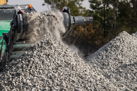 Concrete Crushing Onsite Recycling Baltimore Maryland
